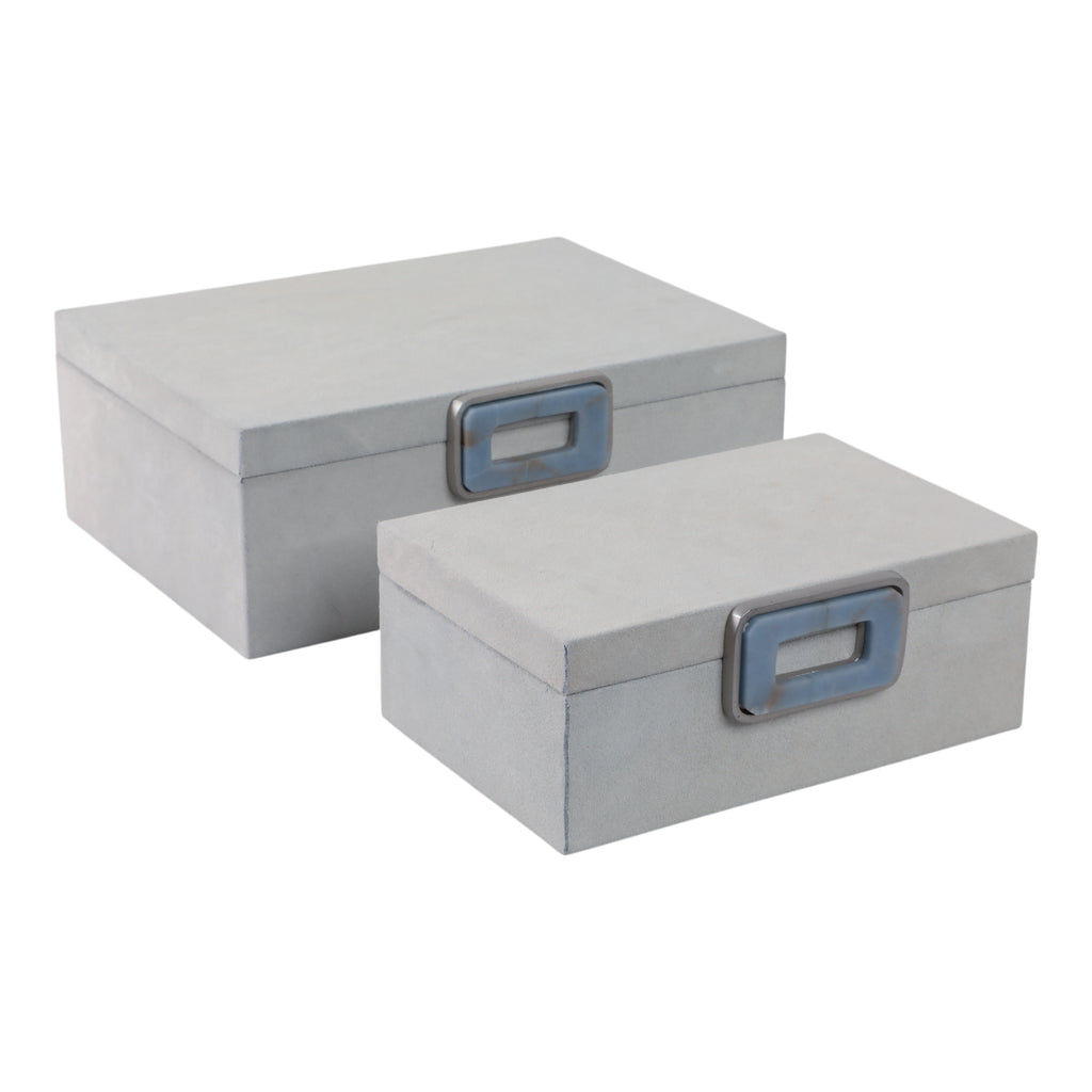 Hammondridge Set of 2 White Boxes — 5″