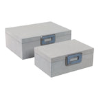 Hammondridge Set of 2 White Boxes — 5″