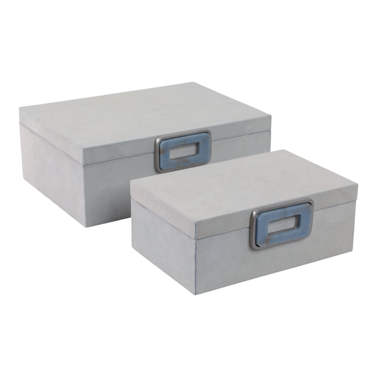 Hammondridge Set of 2 White Boxes — 5″