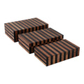 Dempseyburn Set of 3 Brown Boxes — 4″