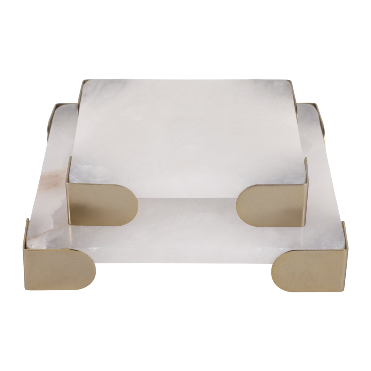 Janeview Set of 2 White Tray — 2″