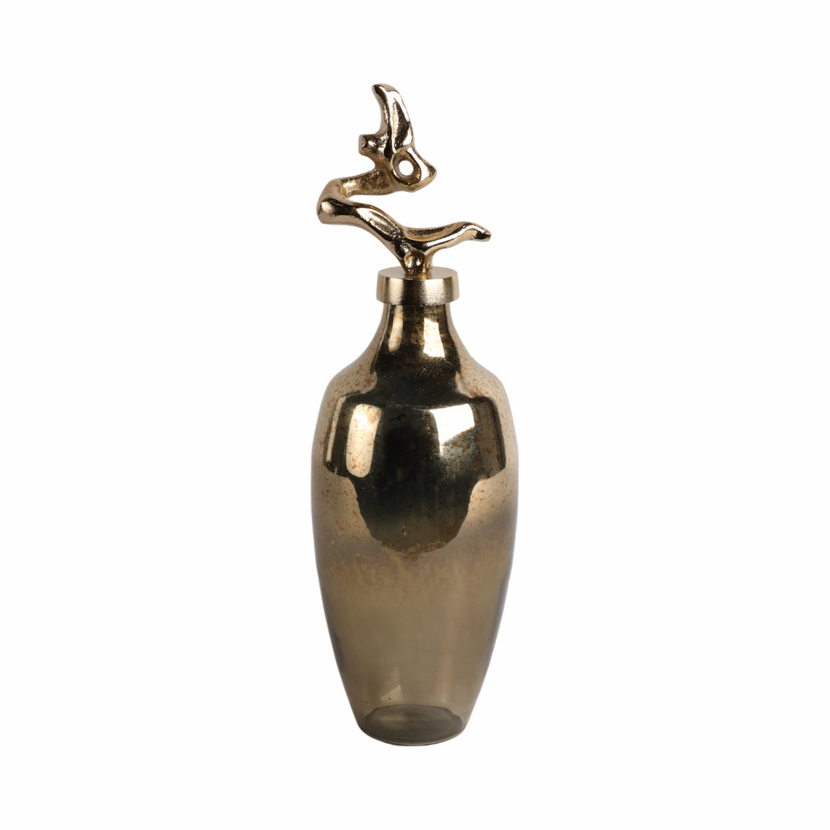 Bramrun Gold Glass Vase — 16″