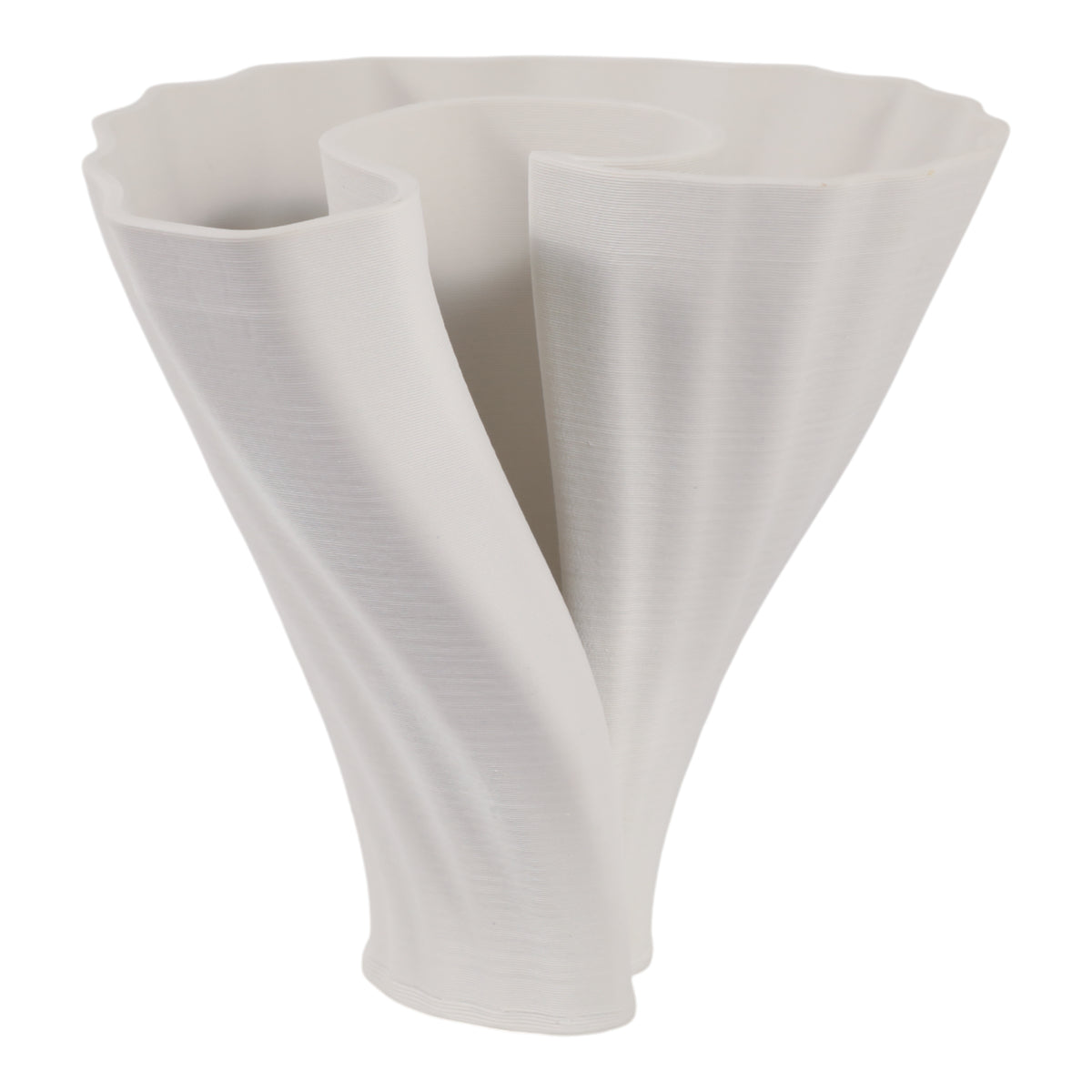 Wrenmore White Vase — 9″