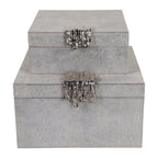 Cannonmoor Set of 2 Silver Boxes — 5″