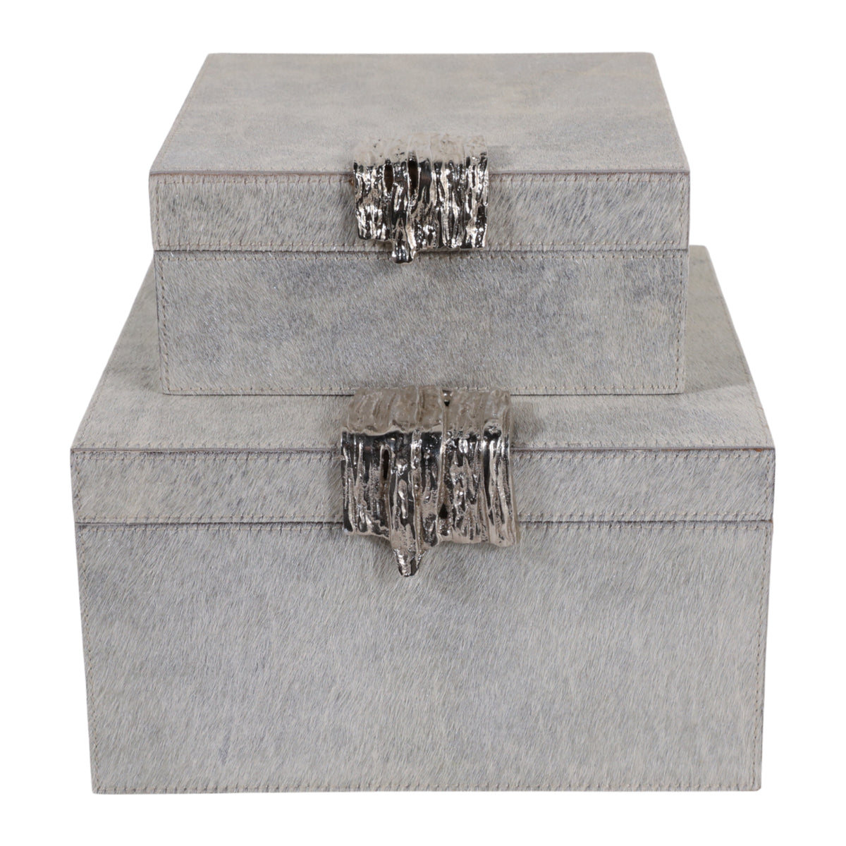 Cannonmoor Set of 2 Silver Boxes — 5″