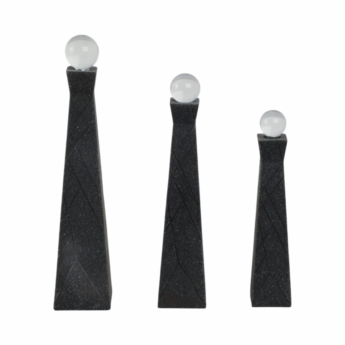 Westonrun Set of 3 Black Decor — 14″