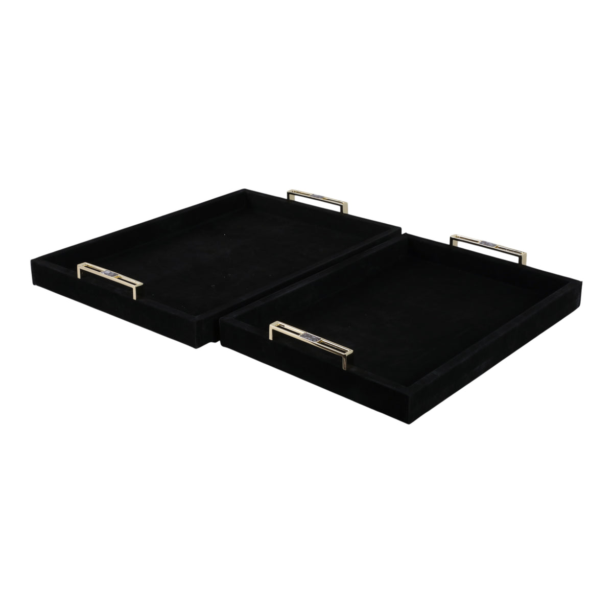 Eastoncrest Set of 2 Black Tray — 3″