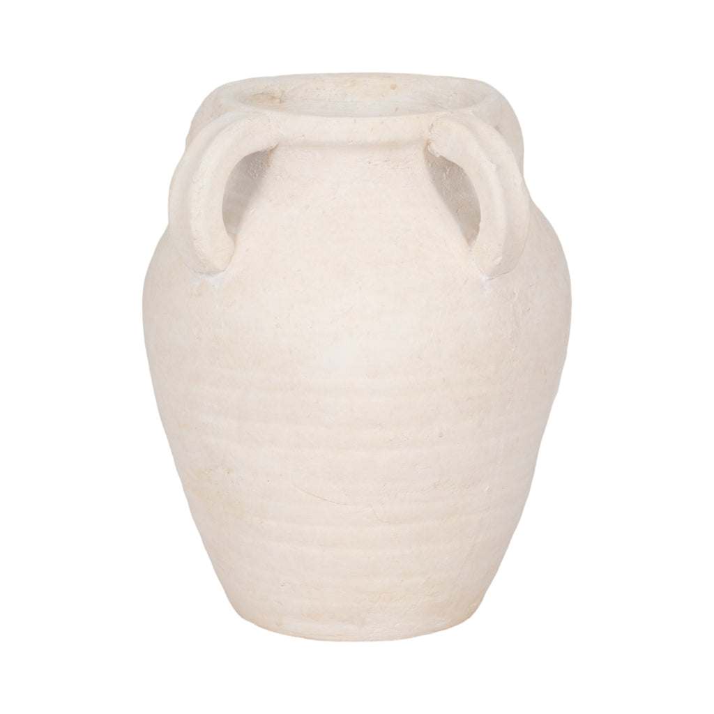 Skyelake White Vase — 10″