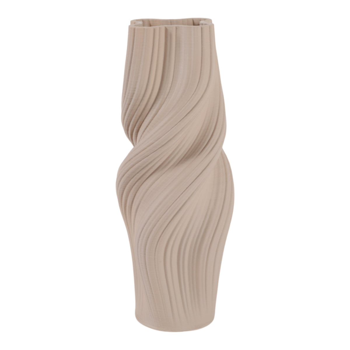Rossport Tan Vase — 14″