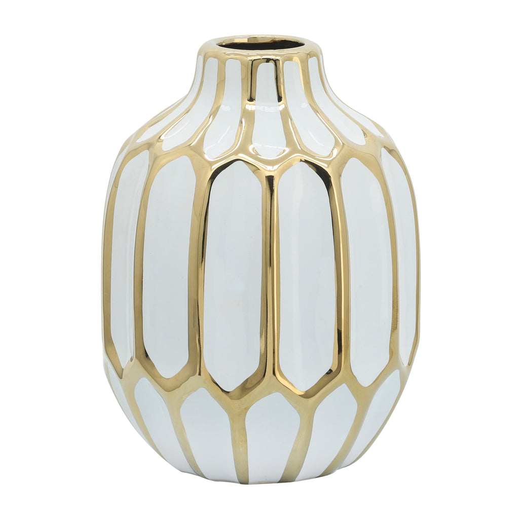 Calvinham White Vase — 8″