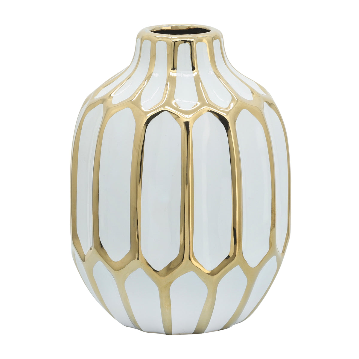 Calvinham White Vase — 8″