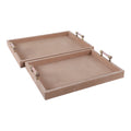 Nelsongate Set of 2 Tan Tray — 3″