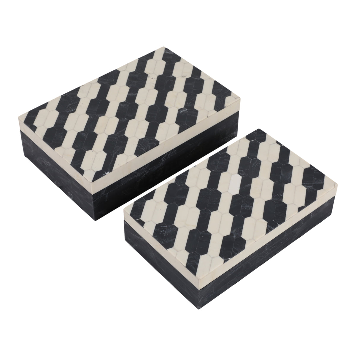 Dorsetmill Set of 2 Black Boxes — 3″
