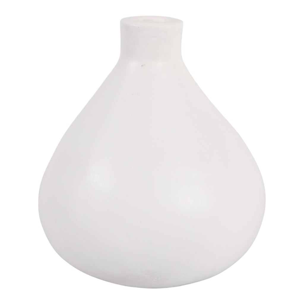 Duttonside White Vase — 9″