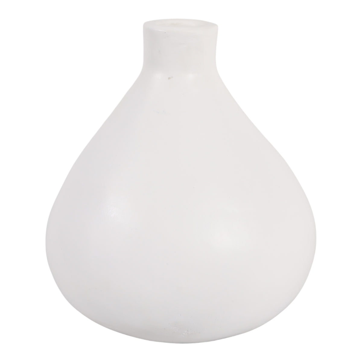 Duttonside White Vase — 9″
