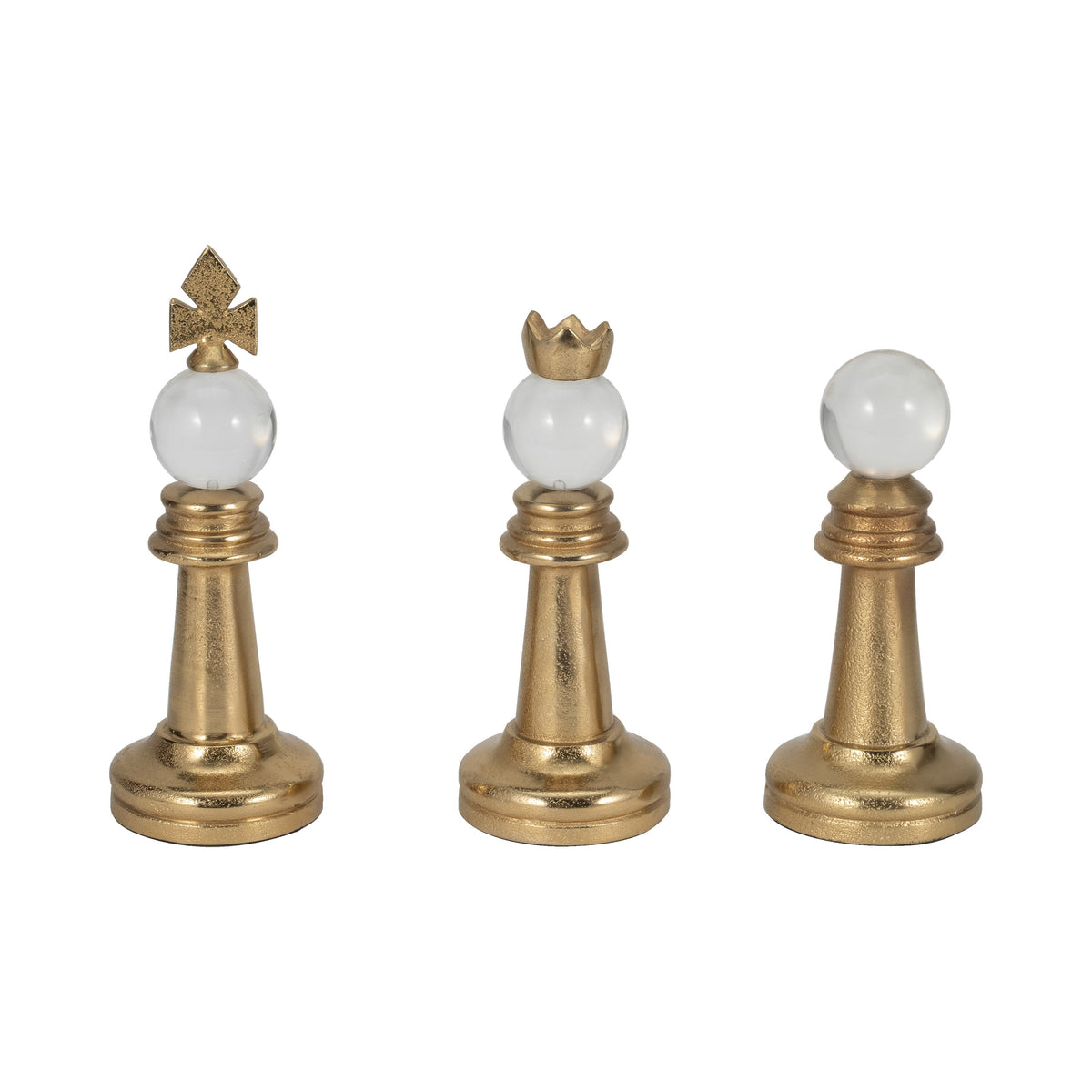 Brynstone Set of 3 Gold Decor — 10″