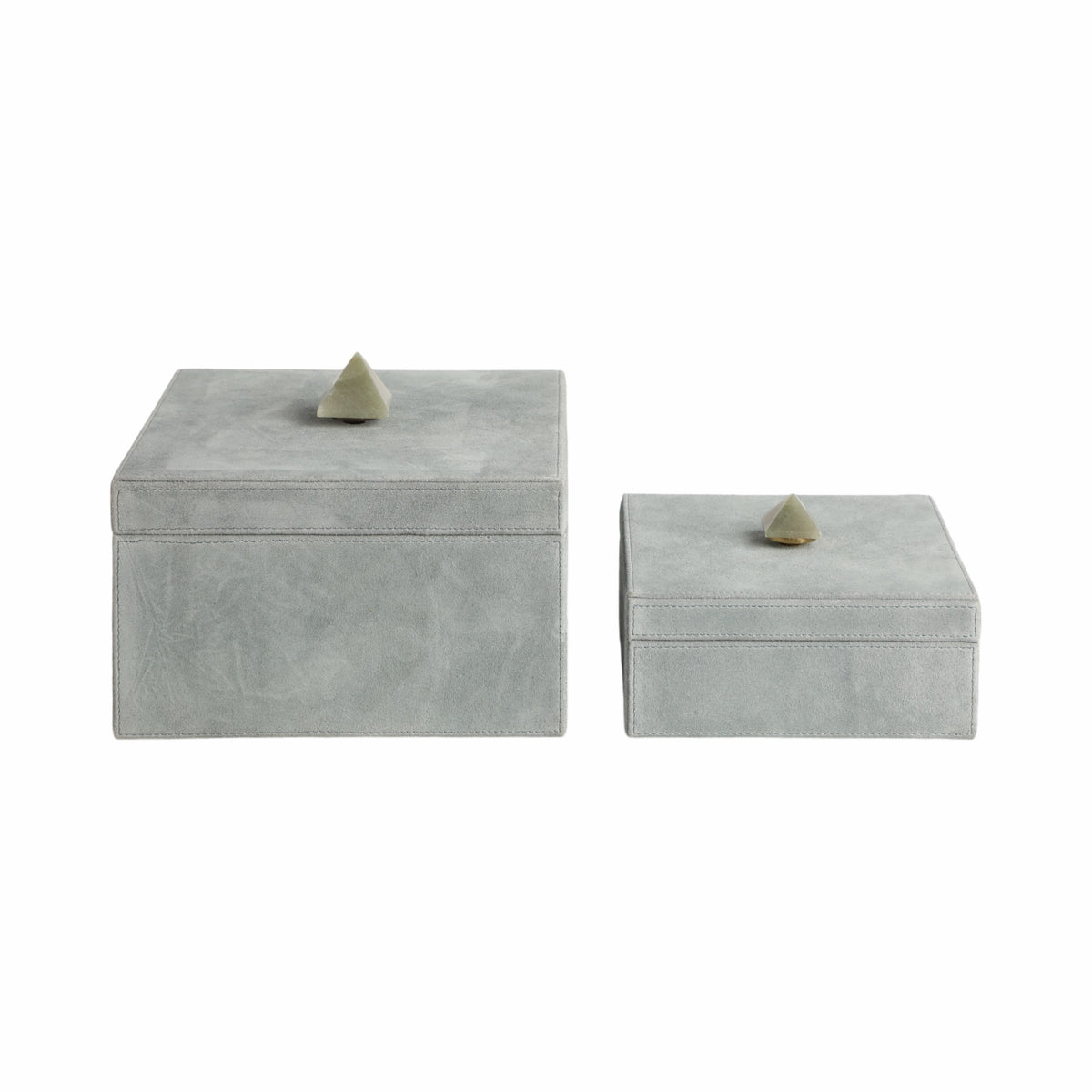 Deanton Set of 2 Gray Boxes — 7″