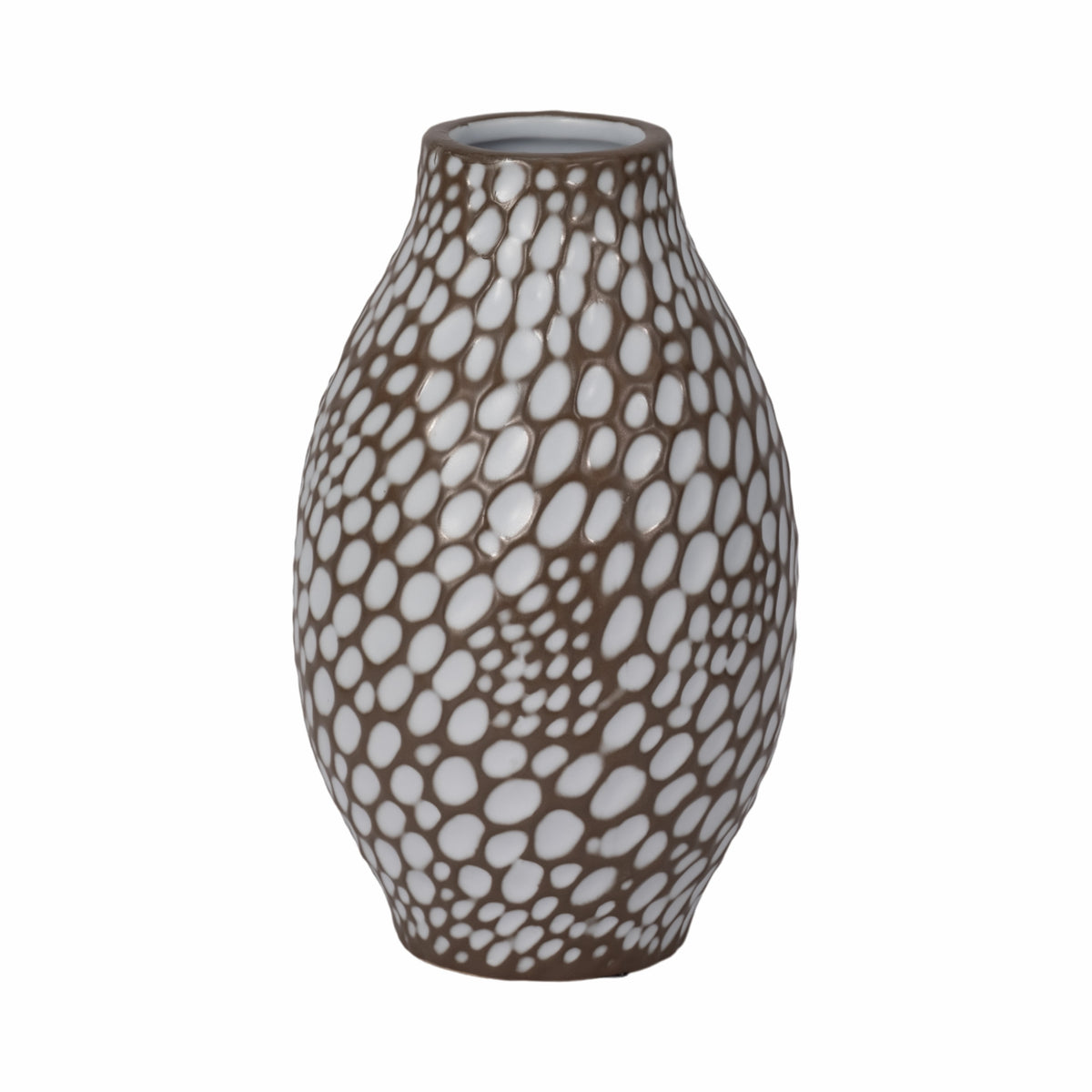 Harpermill Brown Vase — 10″
