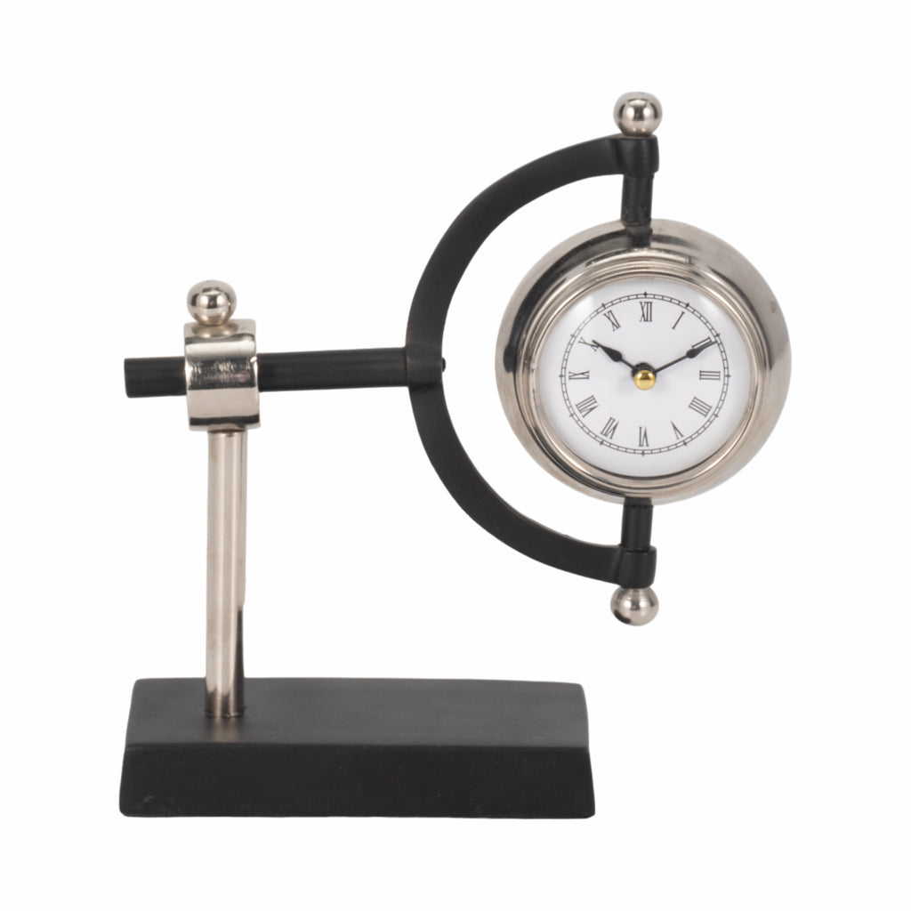 Rexcross Silver Clock — 8″