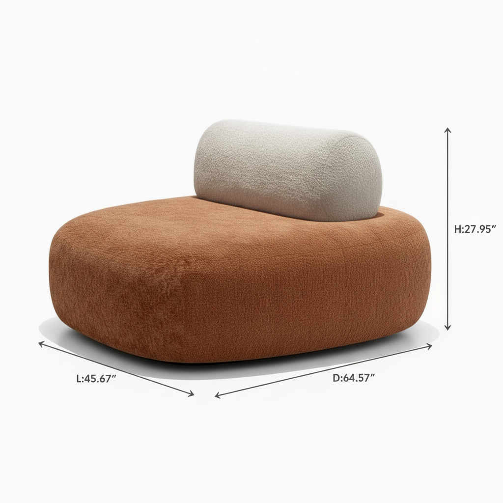 Lacour Sectional Chaise — dimensions