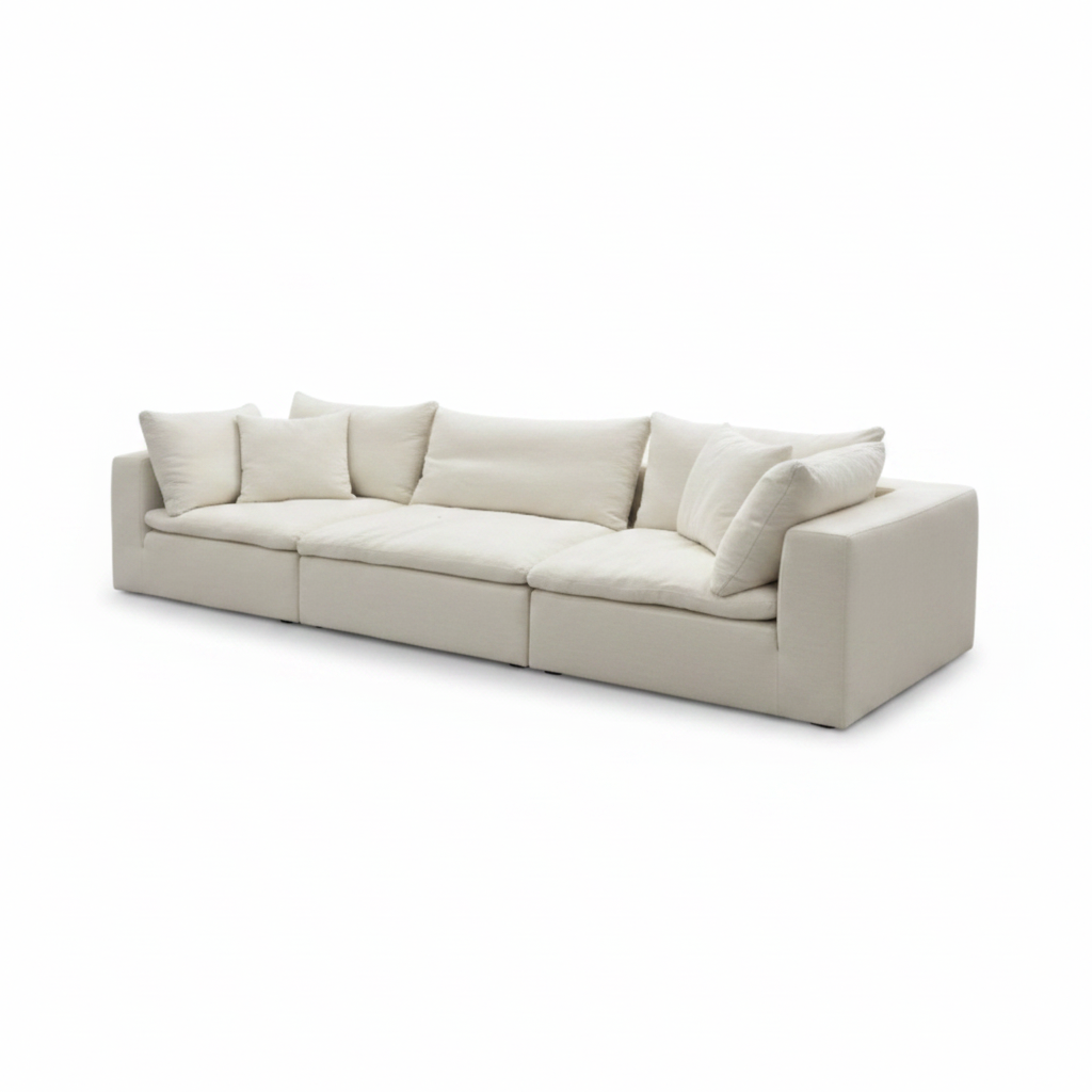 Marceaux Sectional — left 45° view on white background