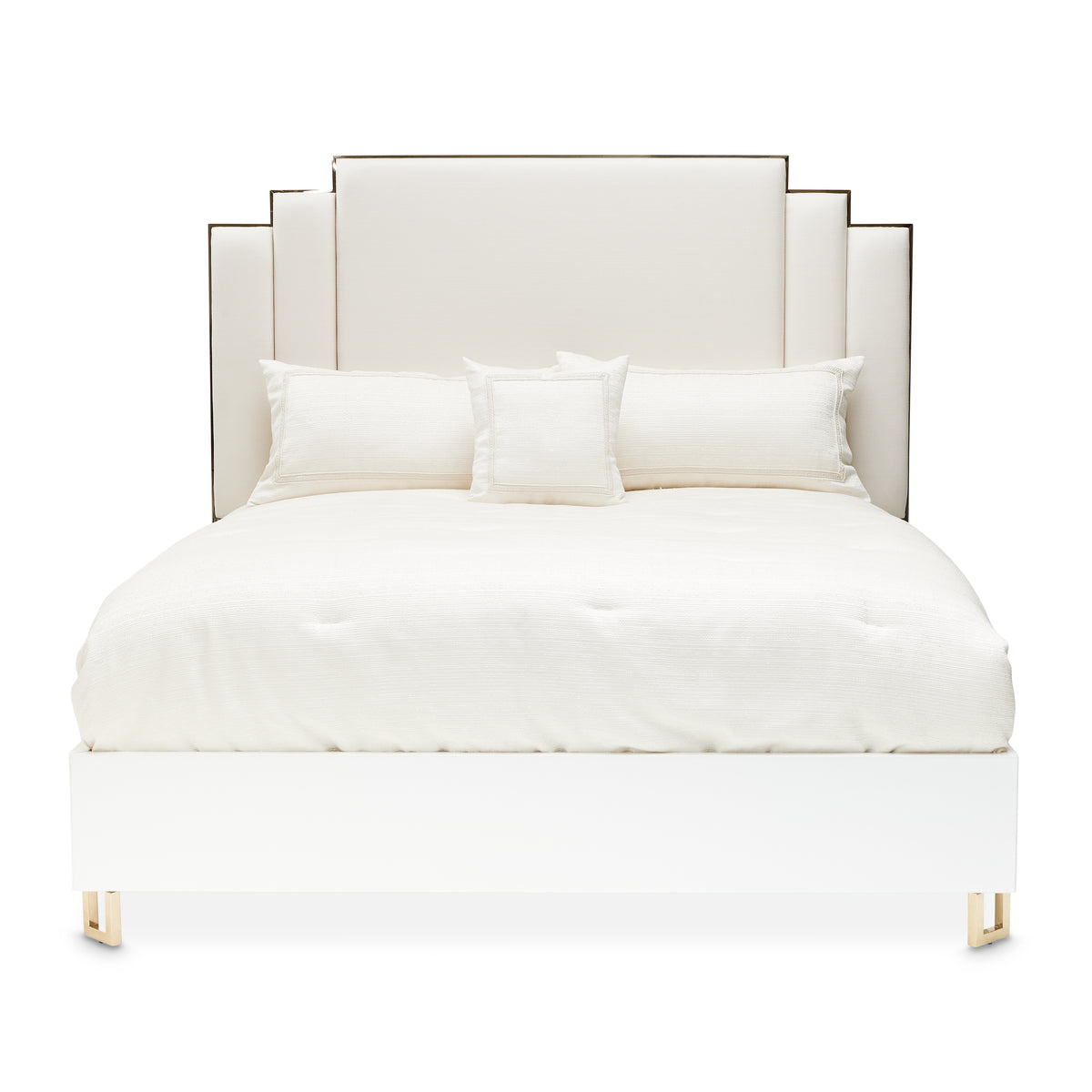 Palm Gate Bed — Cloud White — representative bed size — official view