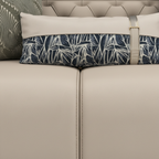 Navorre Loveseat 皮革坐垫与靠背缝线细节