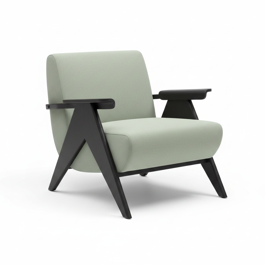 Norevin Accent Chair opening left, back right side view
