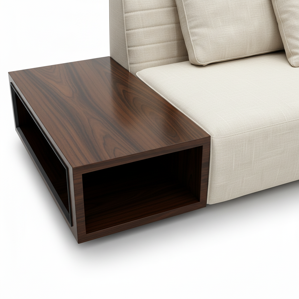 Novaris Wood Sectional — wood detail