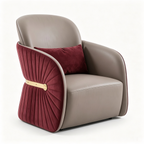 Olivane Accent Chair viewed from the front with the opening left and back right