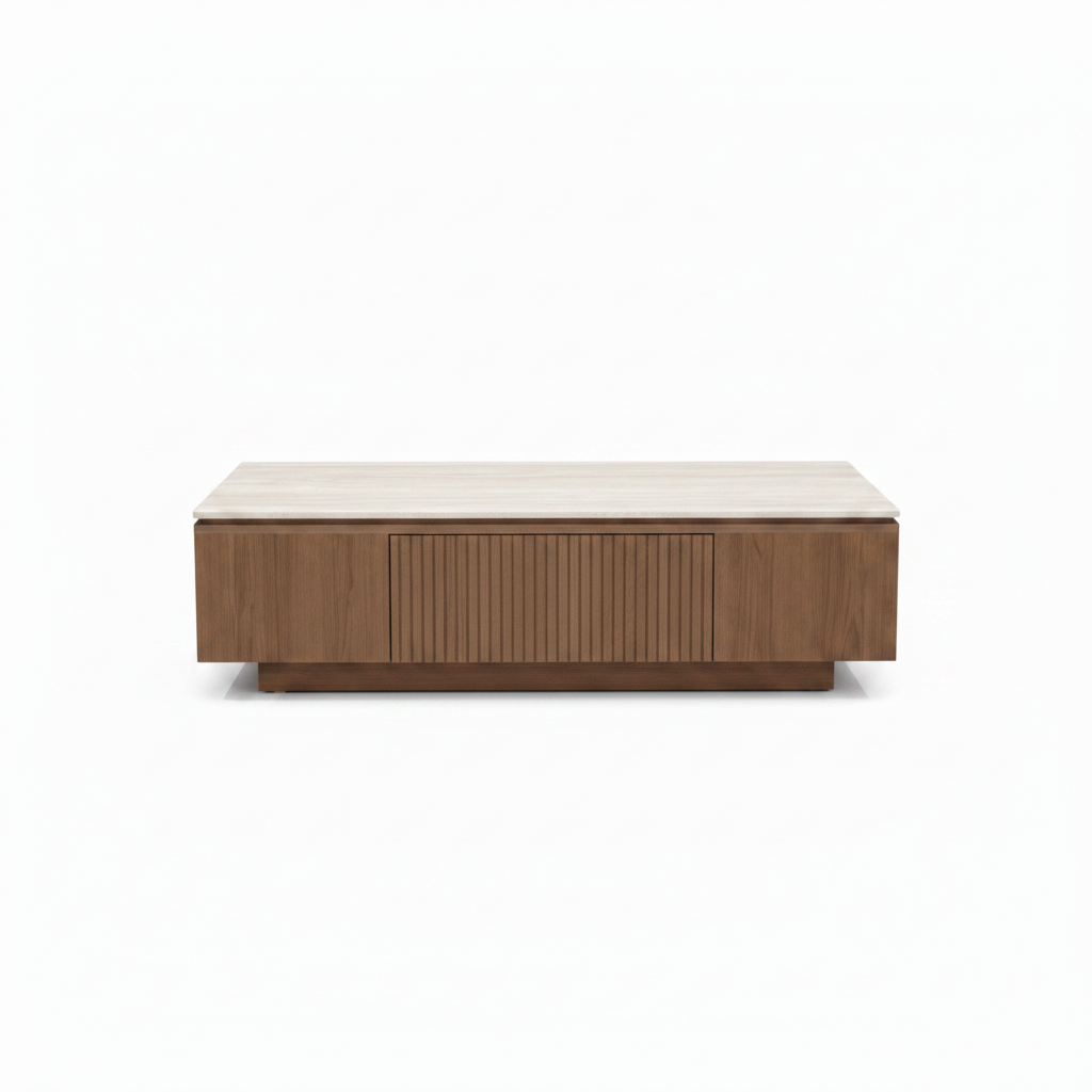 Perravelle Coffee Table straight front view on a white background