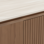 Perravelle Coffee Table light tabletop and warm wood edge detail