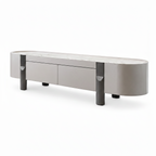 Phaedra Stone TV Stand — front left view