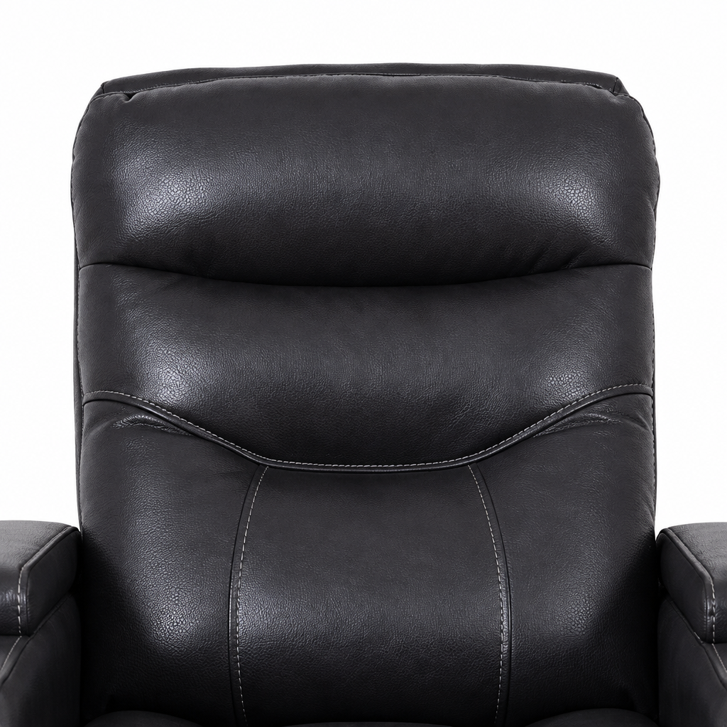 Roussane Manual Leather Accent Chair