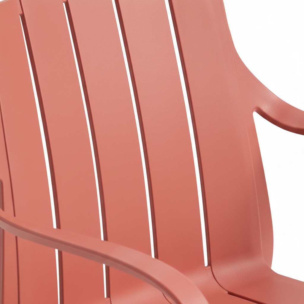 Sauremont Dining Chair backrest upholstery texture and stitching close-up detail, top rear view
