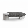 Valdessa Coffee Table straight front view on a white background