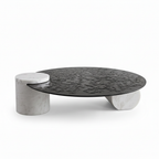 Valdessa Coffee Table straight front view on a white background