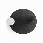 Valdessa Coffee Table orthographic top view of round textured tabletop
