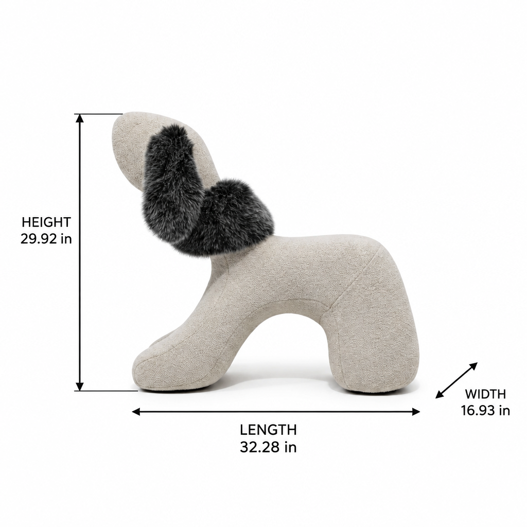 Vellorin Shepard Accent Chair dimension diagram showing length 32.28 inches, width 16.93 inches, and height 29.92 inches.
