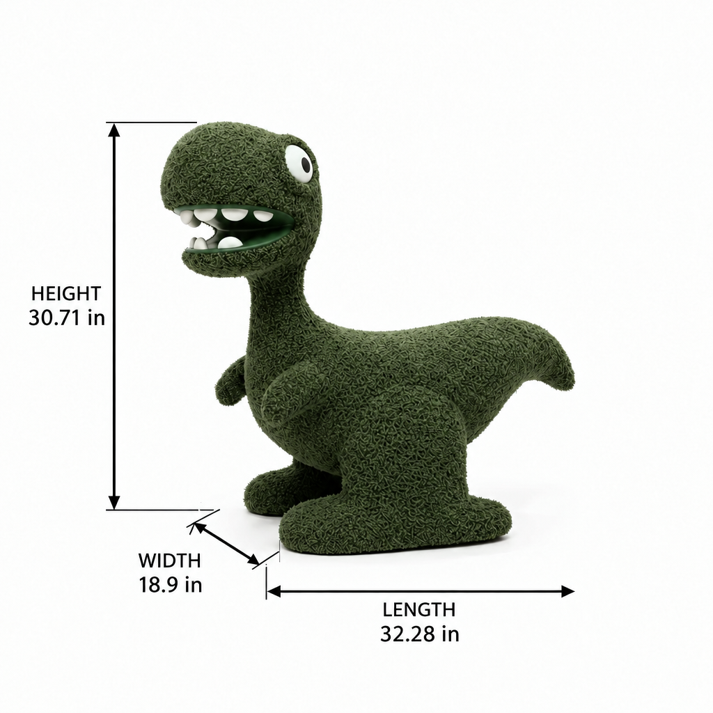 Zorvella Dino Accent Chair dimension diagram showing length 32.28 inches, width 18.9 inches, and height 30.71 inches.
