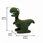 Zorvella Dino Accent Chair dimension diagram showing length 32.28 inches, width 18.9 inches, and height 30.71 inches.
