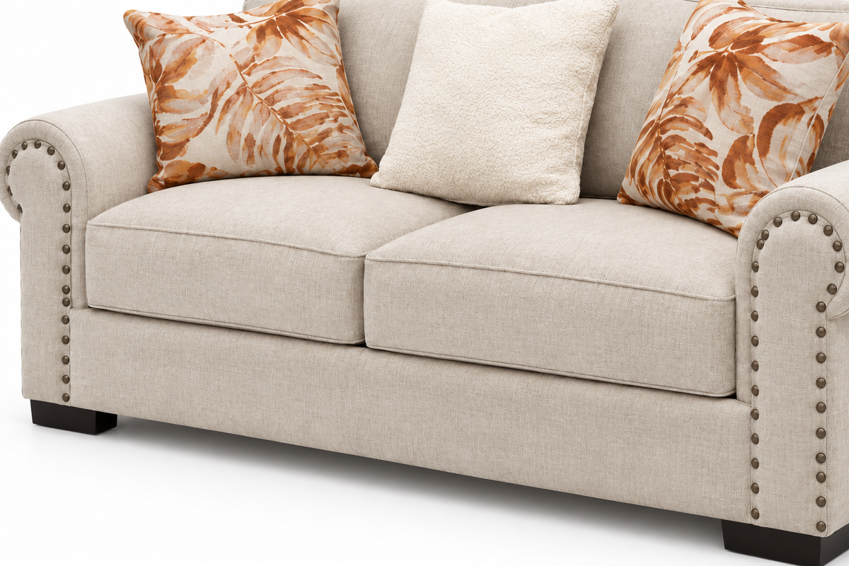 Aldwick Linen Loveseat — studio view 3
