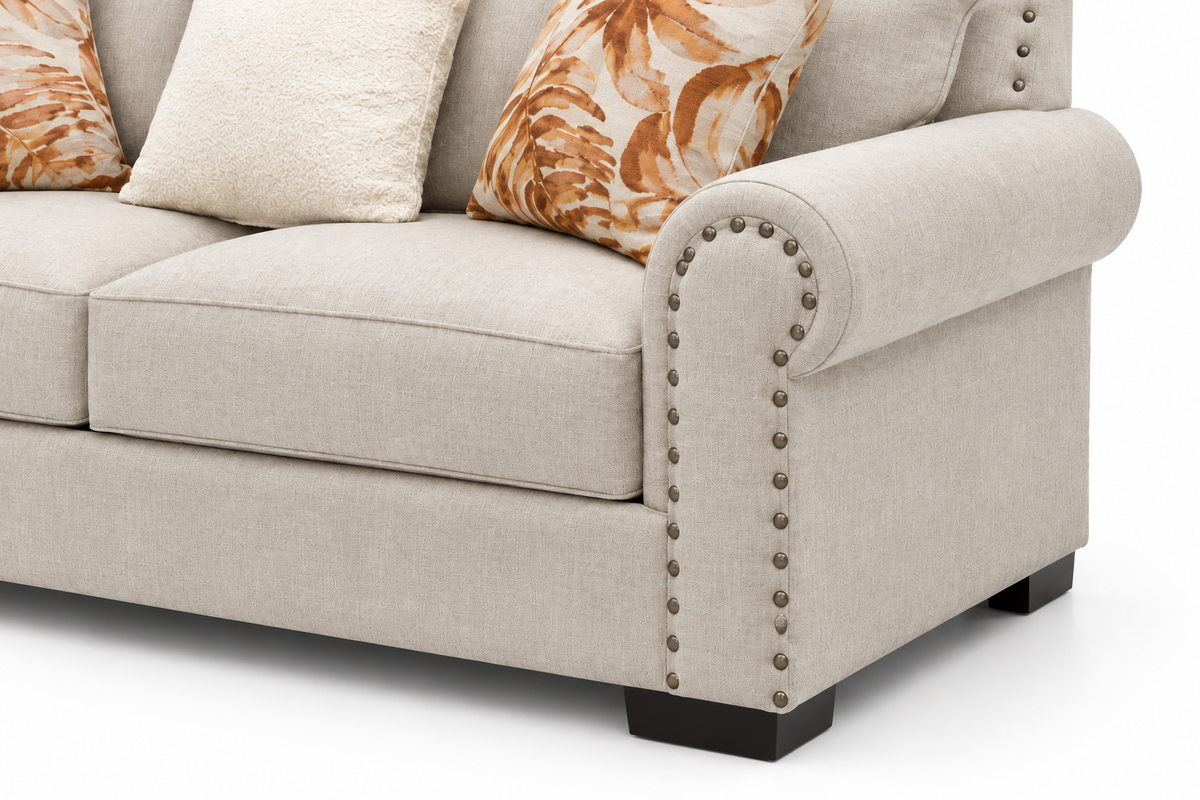 Aldwick Linen Loveseat — studio view 4