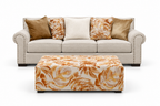 Aldwick Linen Sofa — optional ottoman configuration