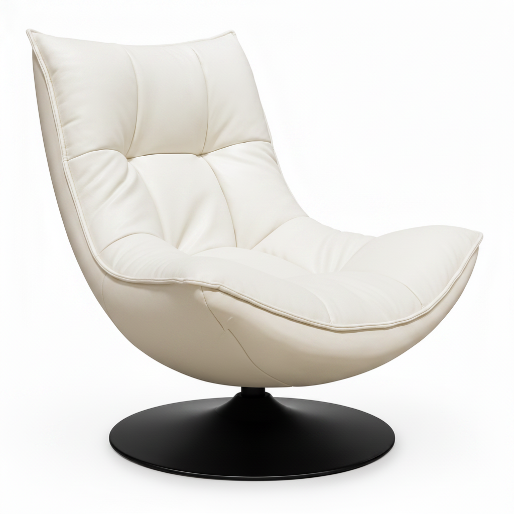 Alverique Accent Chair opposite side view with the back facing left and the seating opening facing right.