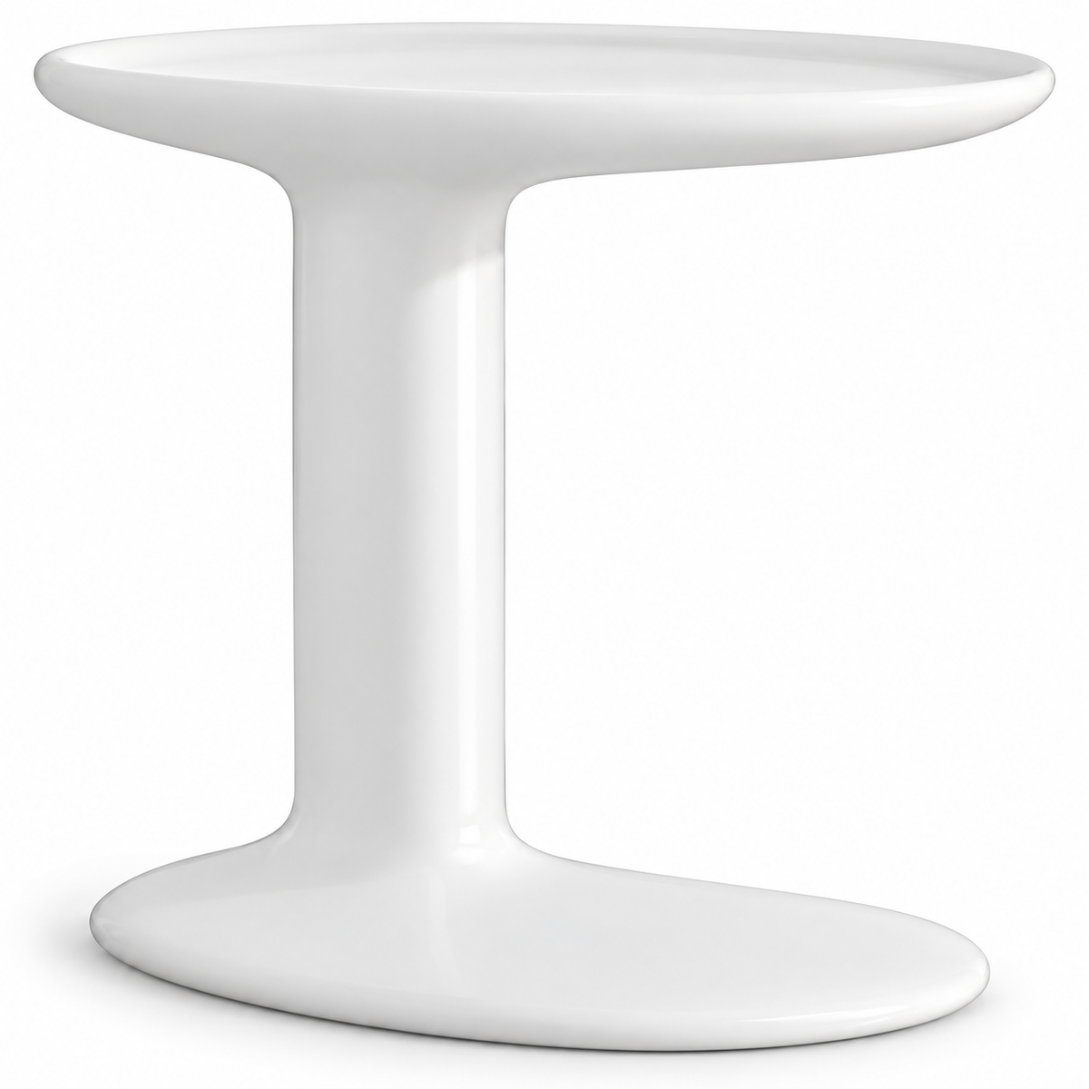 Alvessa White End Table — detail 2