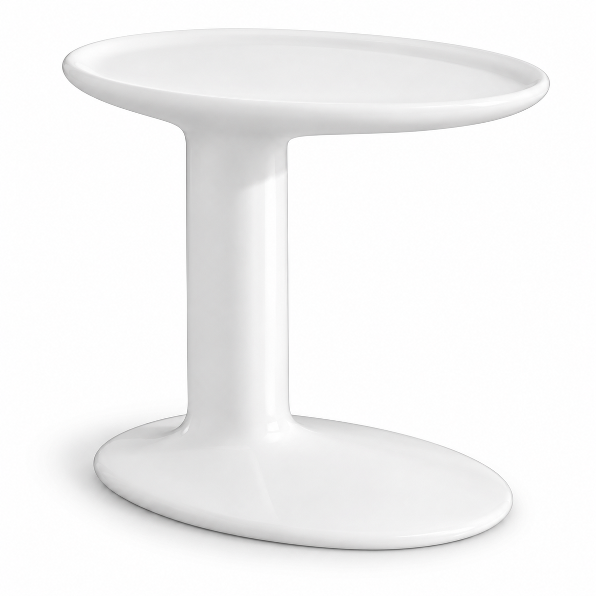 Alvessa White End Table — detail 3