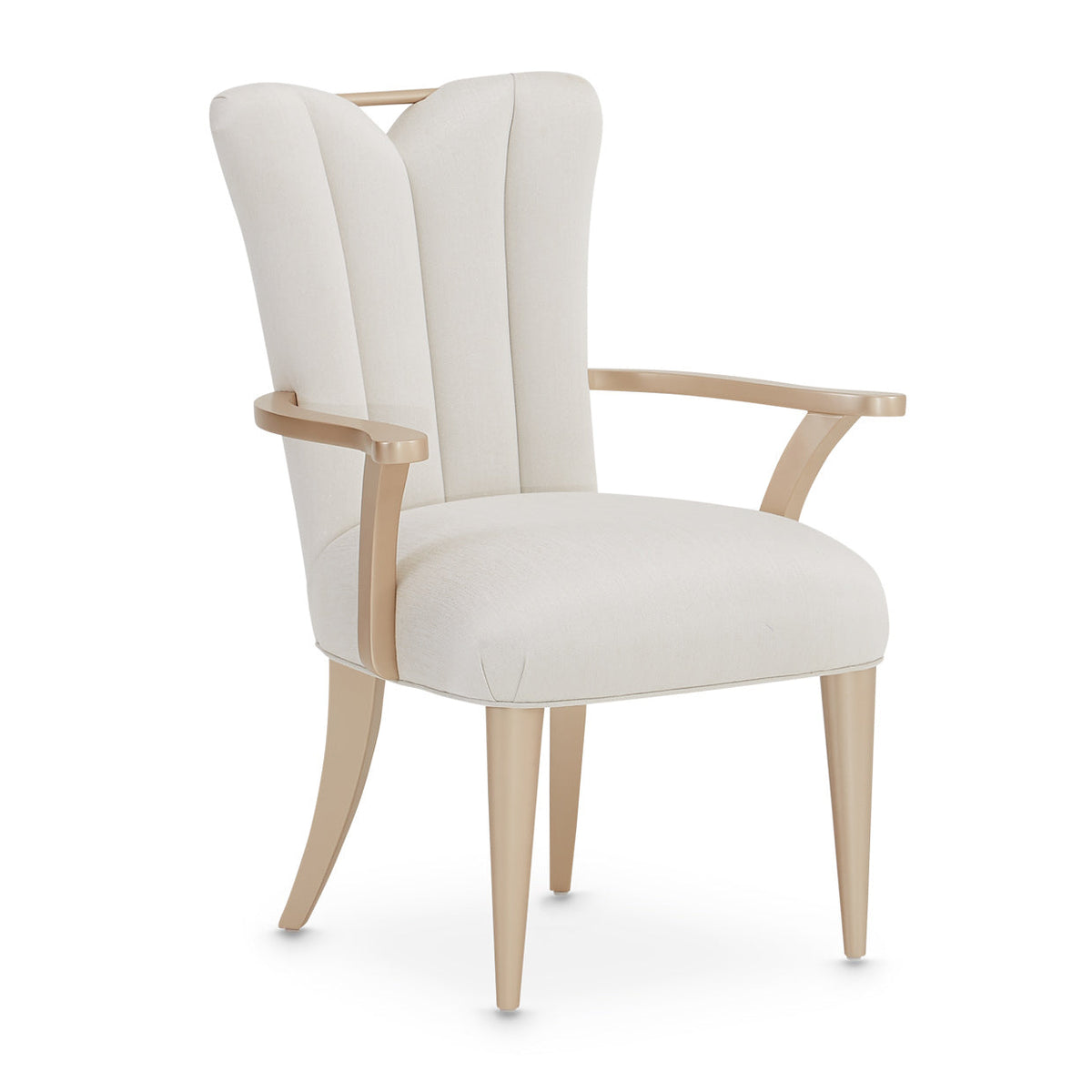 La Rachelle Arm Chair Medium Champagne — another angle