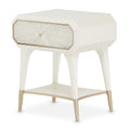 La Rachelle Nightstand/End Table 1 Drawer Medium Champagne — another angle