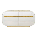 Sirene Dresser Creamy Pearl — overall view